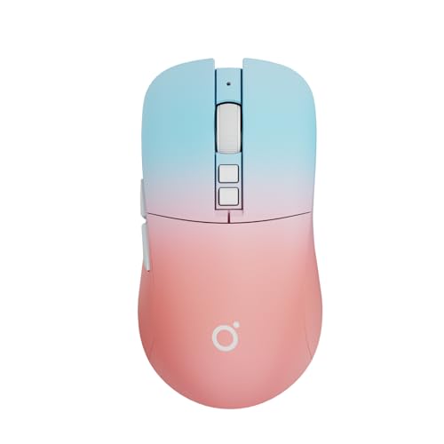 Eweadn G309 Wireless Computer Mouse,2.4G&Bluetooth Ergonomic Cordless Mice With 4000 Dpi,5 Adjustment Levels,Cute And Portable Mouse For Laptops, Pc And More,7 Buttons Office Usb Mice-Green