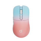 Eweadn G309 Wireless Computer Mouse,2.4G&Bluetooth Ergonomic Cordless Mice With 4000 Dpi,5 Adjustment Levels,Cute And Portable Mouse For Laptops, Pc And More,7 Buttons Office Usb Mice-Green