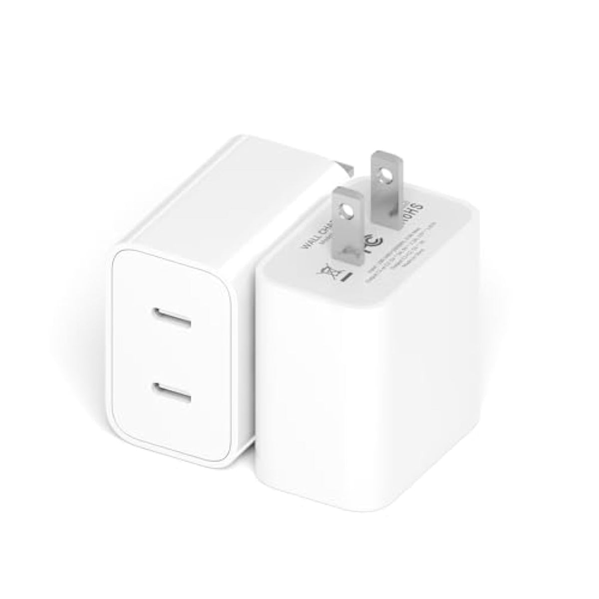 Usb C Charger Block,2Pack Dual Pd Port Type-C Fast Travel Charging Plug Power Adapter Compatible With Iphone 16 Pro Max/16 Pro/16 Plus/16/15/14/13/12/11/Se/Xs/Ipad/Iwatch And More