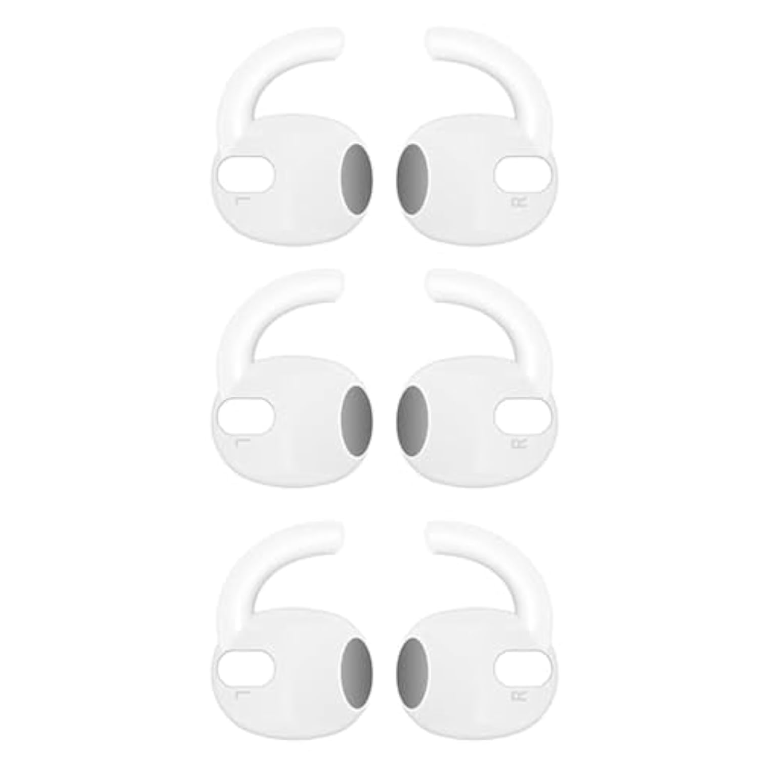 Sport Earhook Compatible With Galaxy Buds 3 Pro Earbuds Sm-R630Nzaexar, 6 Pairs Replacement Silicone Earbuds Hook, Compatible With Galaxy Buds 3 Pro Sm-R630 6 Pairs White