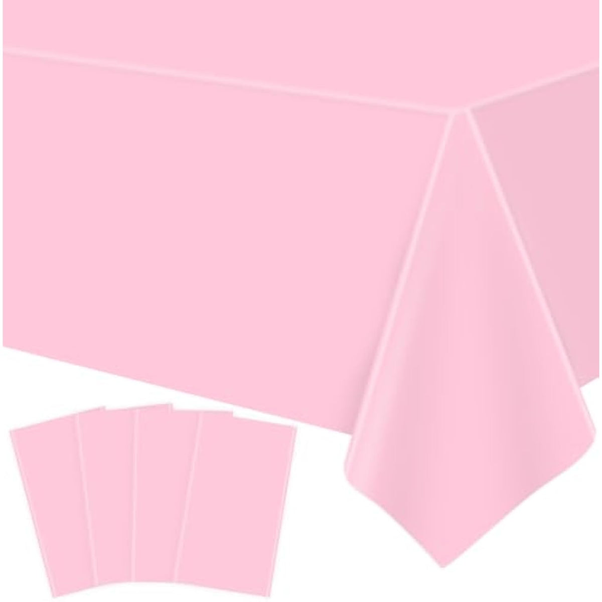 4 Pink Tablecloths 51x86in for Valentine Wedding and Party Decor