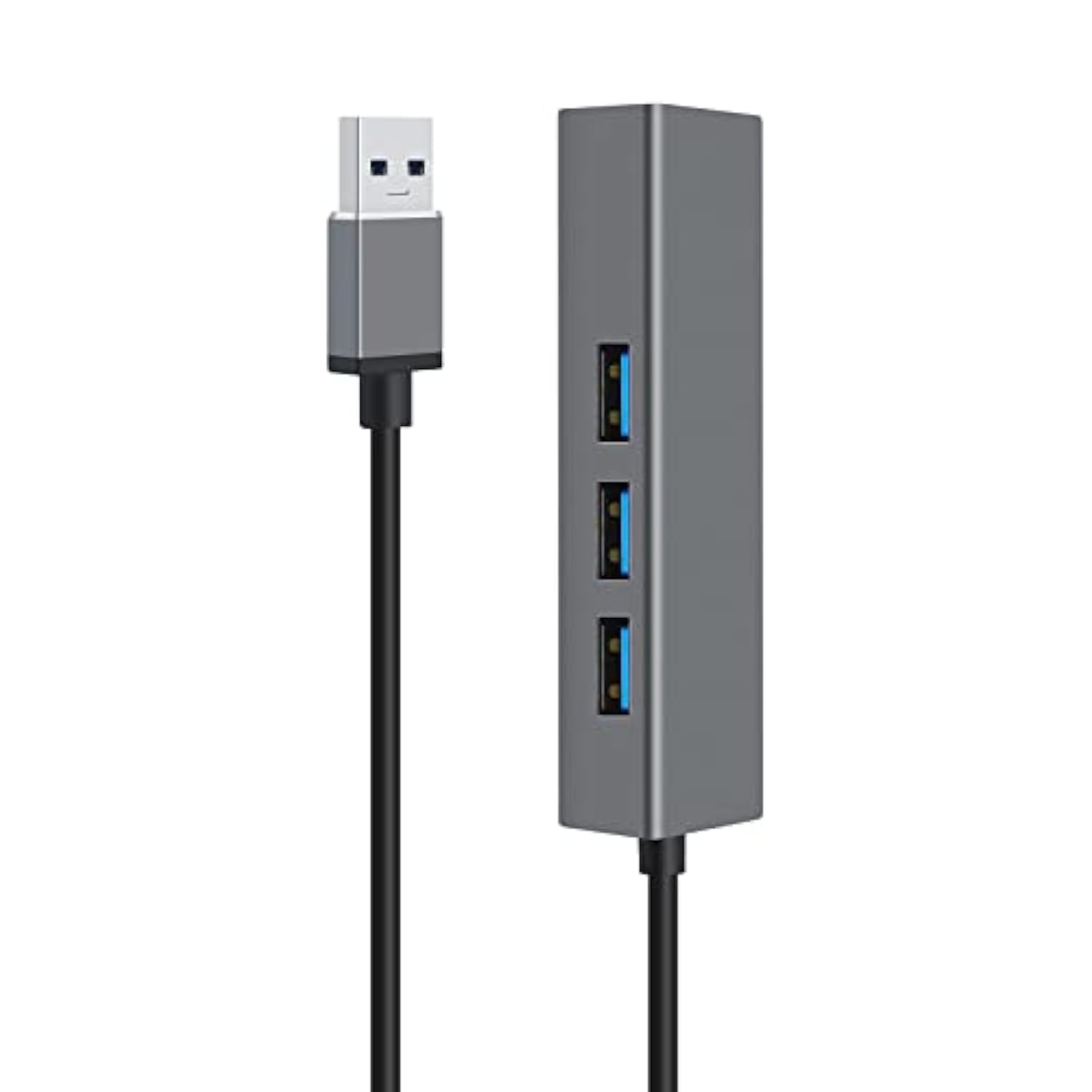 DTech 3 Port USB to Ethernet Adapter USB 3.0 Hub 10/100/1000 mbps Gigabit Wire