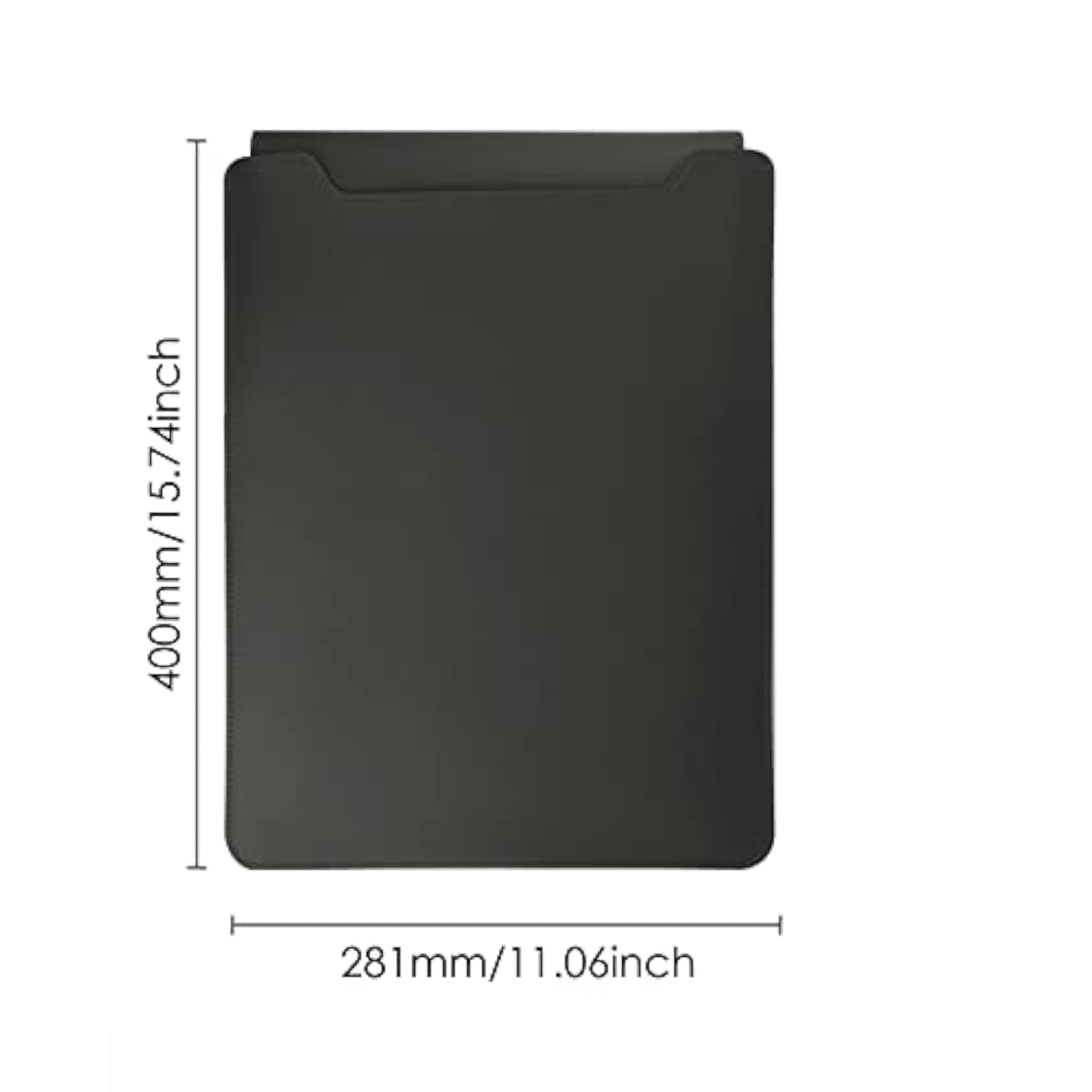 15 16 Inch Laptop Sleeve Case Leather Case With Adjustable Stand Compatible With Macbook Pro 16 2021 & 2019/15.4'' Macbook Pro 15 (A1990 A1707 A1398)/ 15'' Surface Laptop 3, Sleeve Pouch Grey