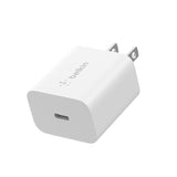 Belkin USB C Charger Block 20W, iPhone Charger Fast Charging - iPhone 17, Air, Pro, Pro Max, Samsung Galaxy S25, Google Pixel 10, iPad, AirPods, Nintendo Switch 2 & More - White