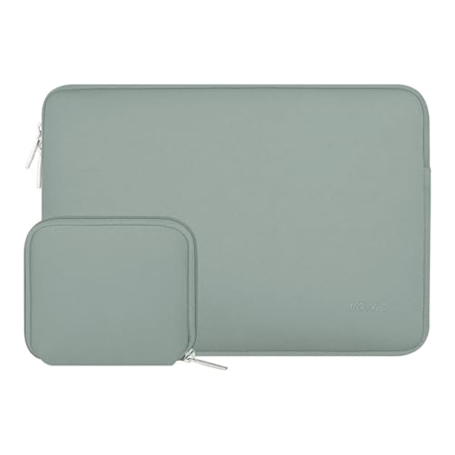 MOSISO Laptop Case 13.3 inch, 13-13.3 inch Laptop Sleeve Bag Compatible with MacBook Air/Pro 13 / Pro 14, HP Dell ASUS Lenovo Notebook, Neoprene Computer Sleeve Bag with Small Case, Antique Green