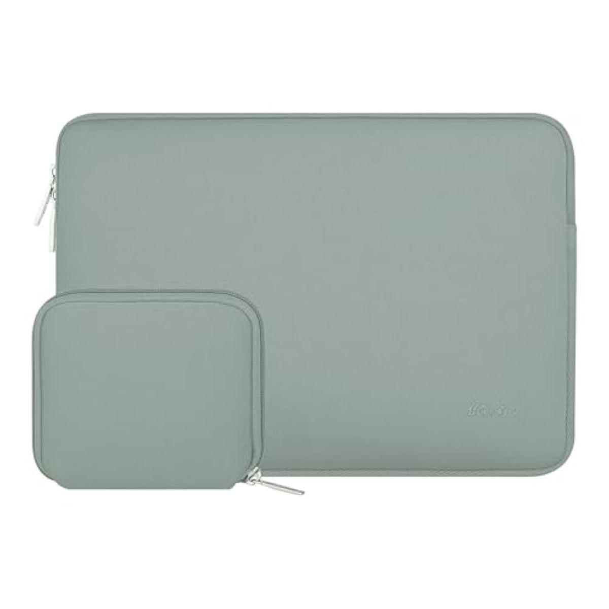 MOSISO Laptop Case 13.3 inch, 13-13.3 inch Laptop Sleeve Bag Compatible with MacBook Air/Pro 13 / Pro 14, HP Dell ASUS Lenovo Notebook, Neoprene Computer Sleeve Bag with Small Case, Antique Green