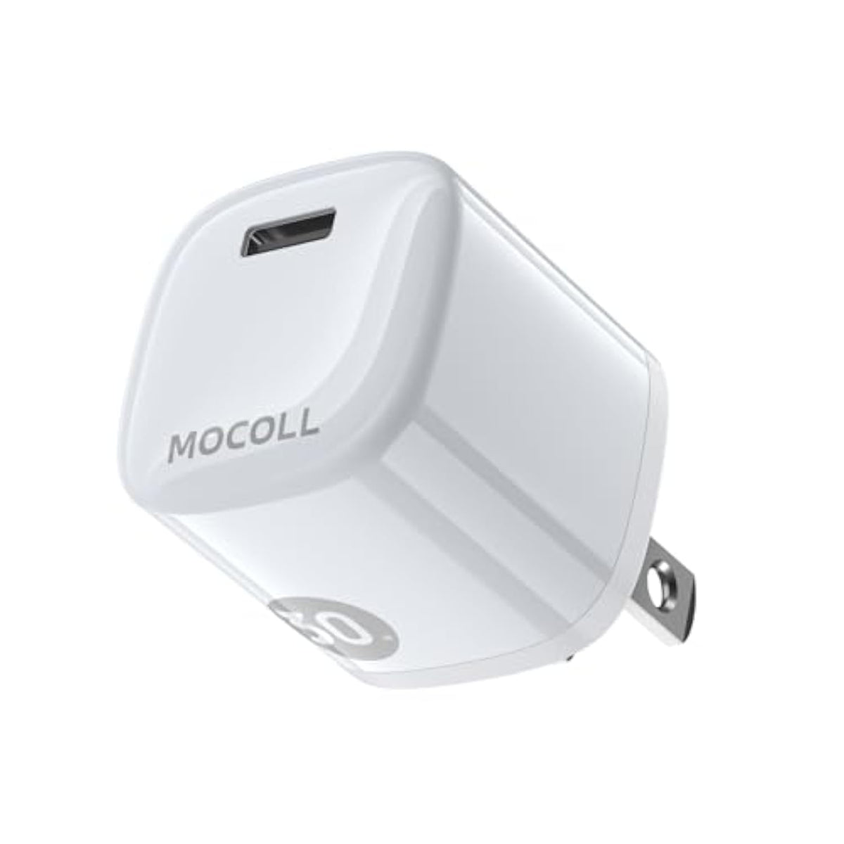 Super Fast 30W Gan Type C Charger Block, Mocoll 30W Usb C Wall Charger, Safe Charging Power Adapter For Iphone 15 Pro Max/14/13/12/11/Ipad/Airpods/Galaxy S23 Ultra/S22/Pixel 8 Pro (White)