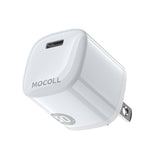 Super Fast 30W Gan Type C Charger Block, Mocoll 30W Usb C Wall Charger, Safe Charging Power Adapter For Iphone 15 Pro Max/14/13/12/11/Ipad/Airpods/Galaxy S23 Ultra/S22/Pixel 8 Pro (White)