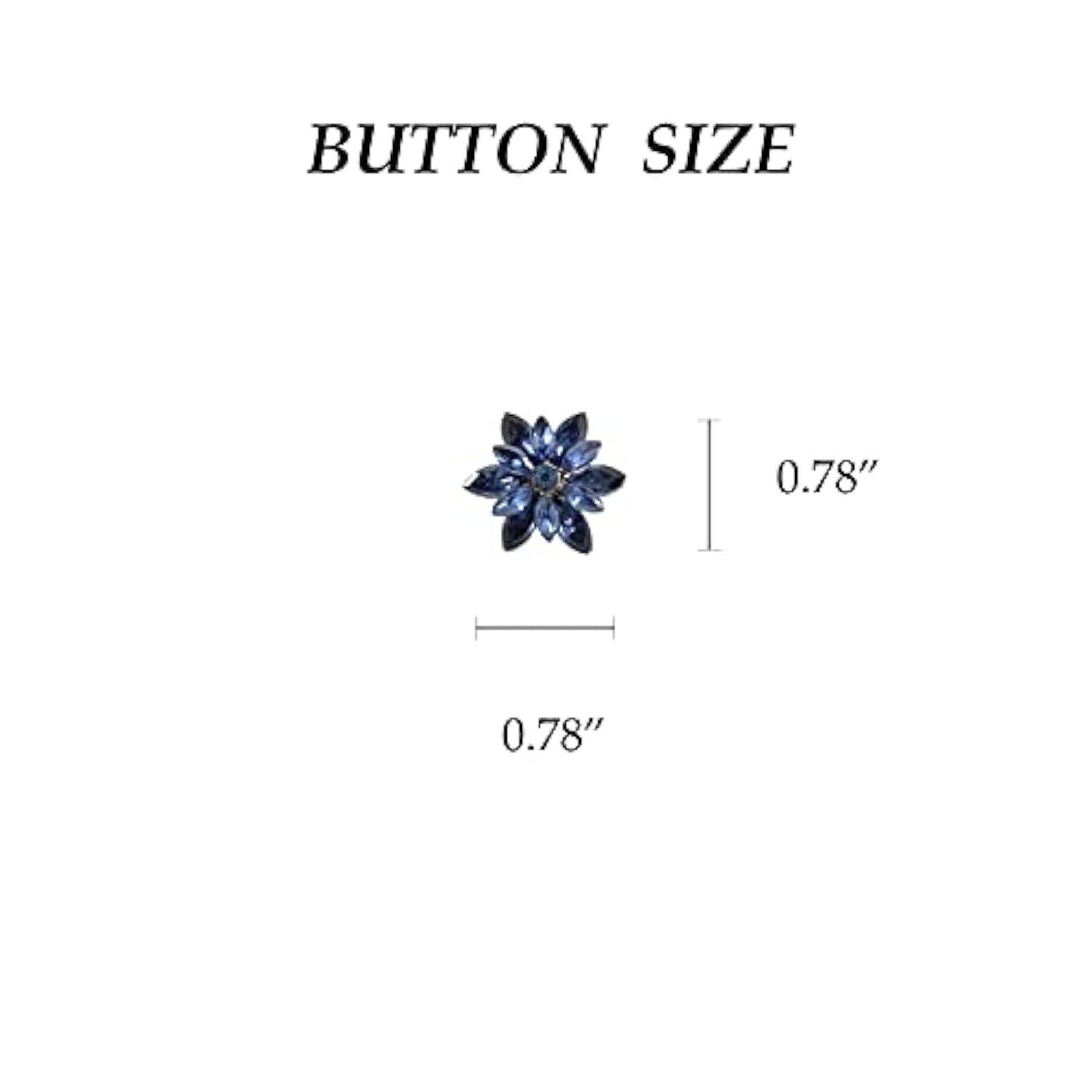 4 Pcs Sliver Rhinestone Buttons Crystal Embellishments Sew On Clothing