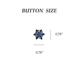 4 Pcs Sliver Rhinestone Buttons Crystal Embellishments Sew On Clothing