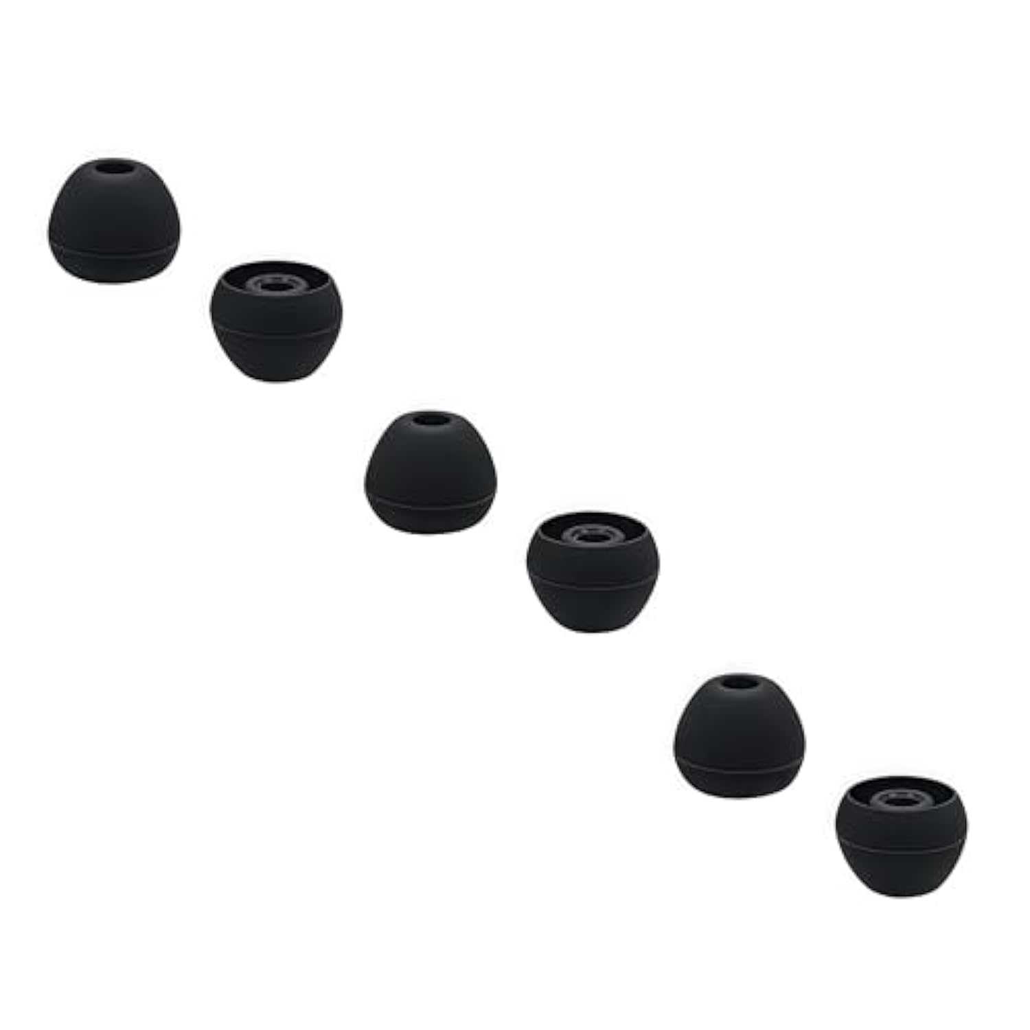 3 Pairs Premium Ear Tips For Powerbeats Pro Earbuds In Ear Tips, Silicone Washable Noise Reducing Secure Fit For Beats Powerbeats Pro, Fit In Case, Buds Tips Black, Large