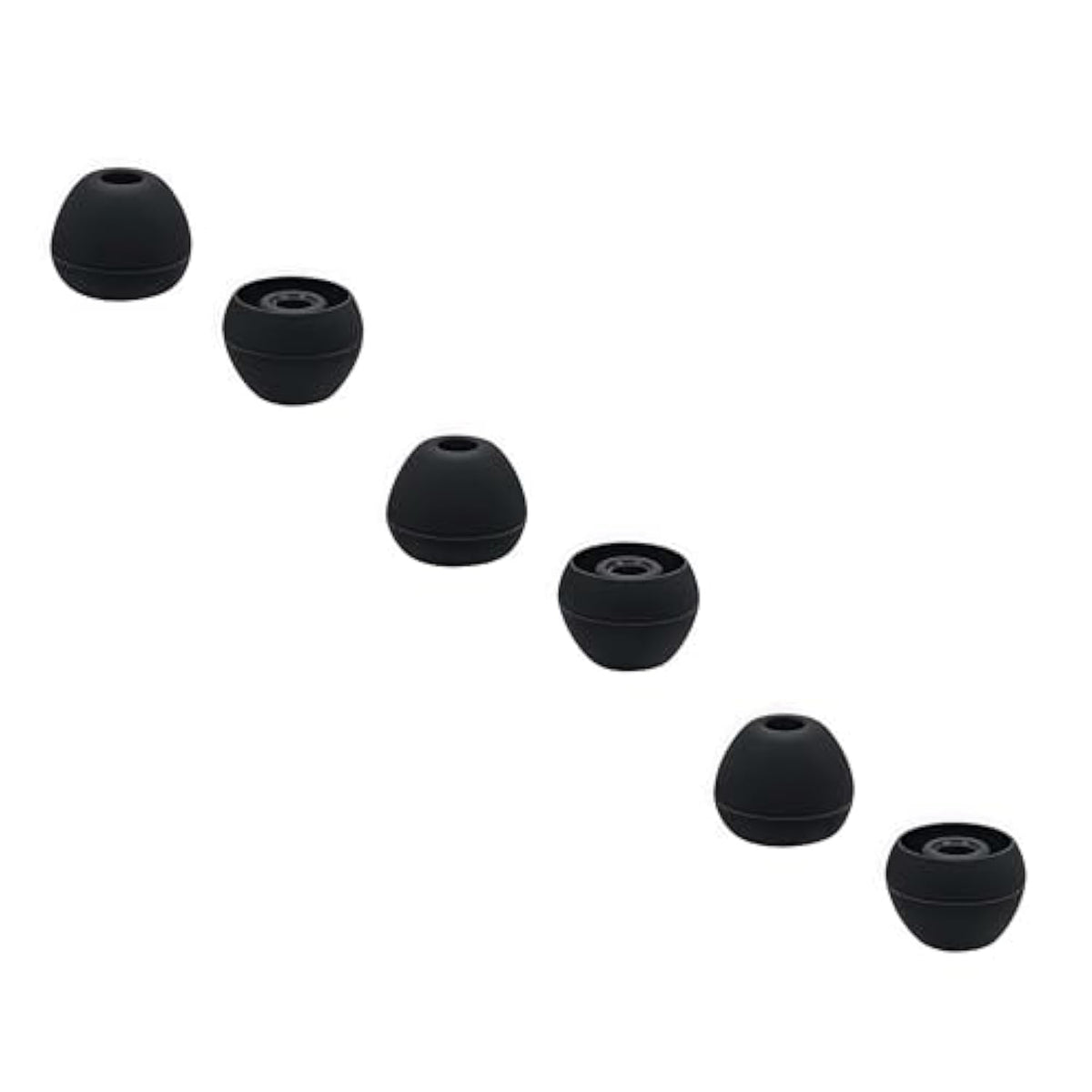 3 Pairs Premium Ear Tips For Powerbeats Pro Earbuds In Ear Tips, Silicone Washable Noise Reducing Secure Fit For Beats Powerbeats Pro, Fit In Case, Buds Tips Black, Large