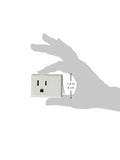 15 Amp, 125-Volt Ac 3-Wire Grounded Switch Tap With On/Off Button, 1470-W, White