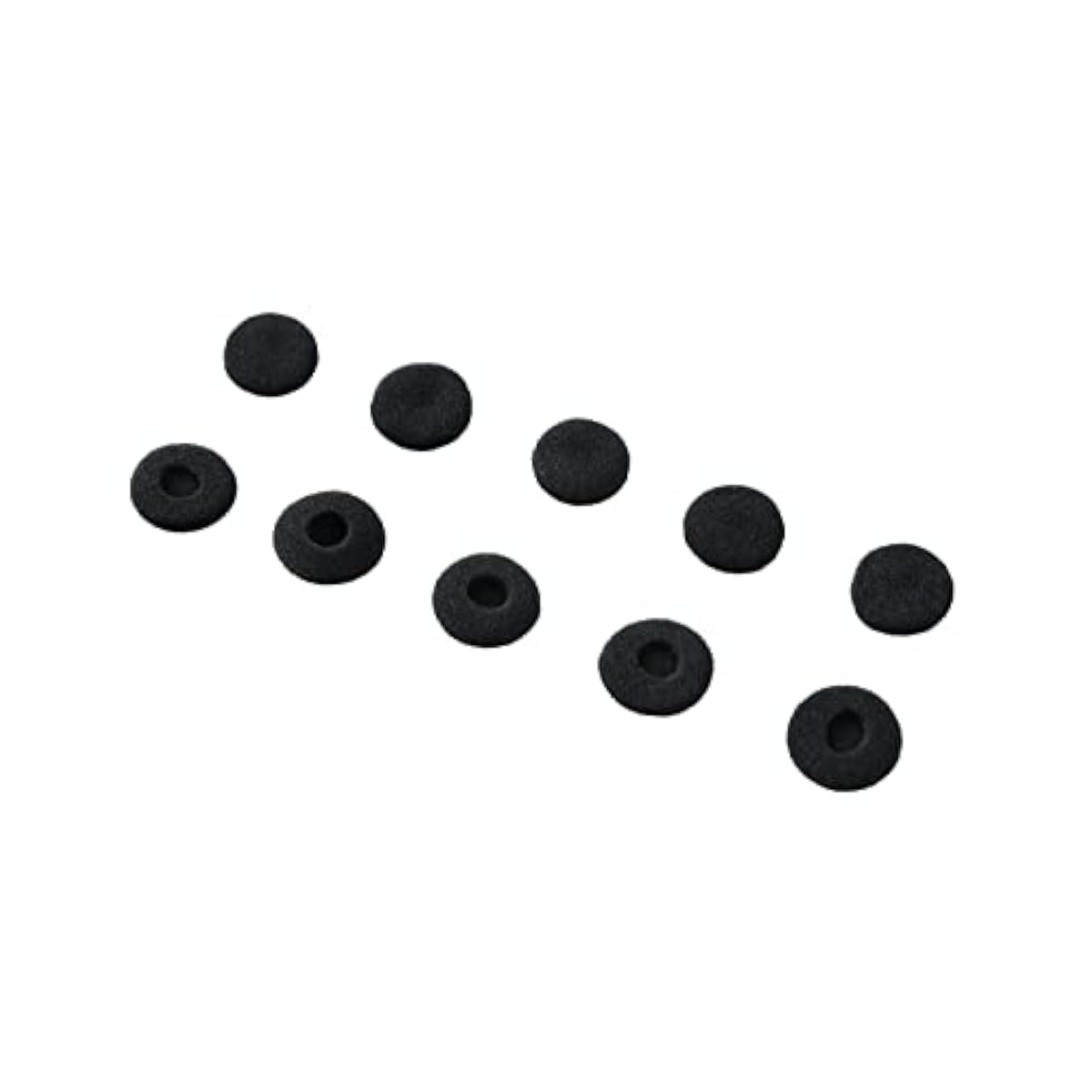 Black Soft Foam Earbud Earpad Replacement Sponge Covers For Walkie Talkie Earpiece & Stereo Headsets?Diameter 18Mm,10Pcs?