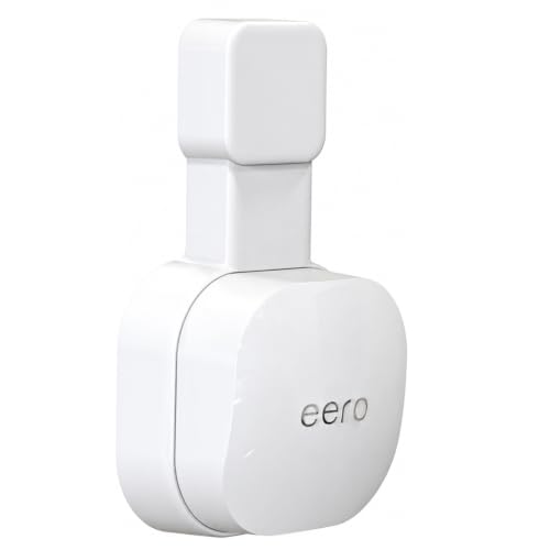 Outlet Wall Mount Only For Eero 6 & 6+ Mesh Wi-Fi System (Not For Pro 6/Pro 6E), No Messy Wires & Space Saving Outlet Holder For Eero Extender (1 Pack)