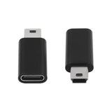 Usb C To Mini Usb Adapter (2 Pack-Black), Mini Usb To Usb C Adapter, 480Mbps M