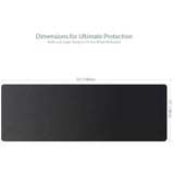 [55" X 15"] Extended-Large Mouse Pads, Keyboard Pad - Enhance Your Gaming Experience With The Battle Mat - Waterproof And Easy To Clean - Lint-Free - Ideal For Game Tables (Black, Large)