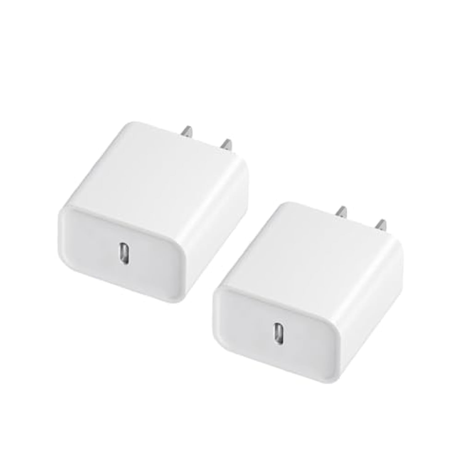 Usb C Charger Block,Fast Charging Wall Charger Usb C Power Adapter,Type C Brick Cube For Phone 16/16Pro/16Promax/16Plus/15/14/13/12/11/Ipad/Android Phone[2 Pack] (White)