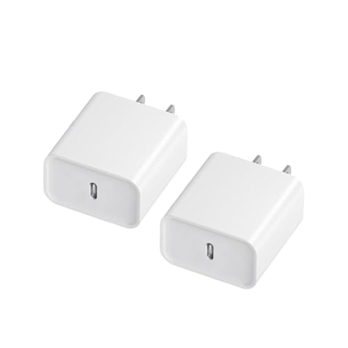 Usb C Charger Block,Fast Charging Wall Charger Usb C Power Adapter,Type C Brick Cube For Phone 16/16Pro/16Promax/16Plus/15/14/13/12/11/Ipad/Android Phone[2 Pack] (White)
