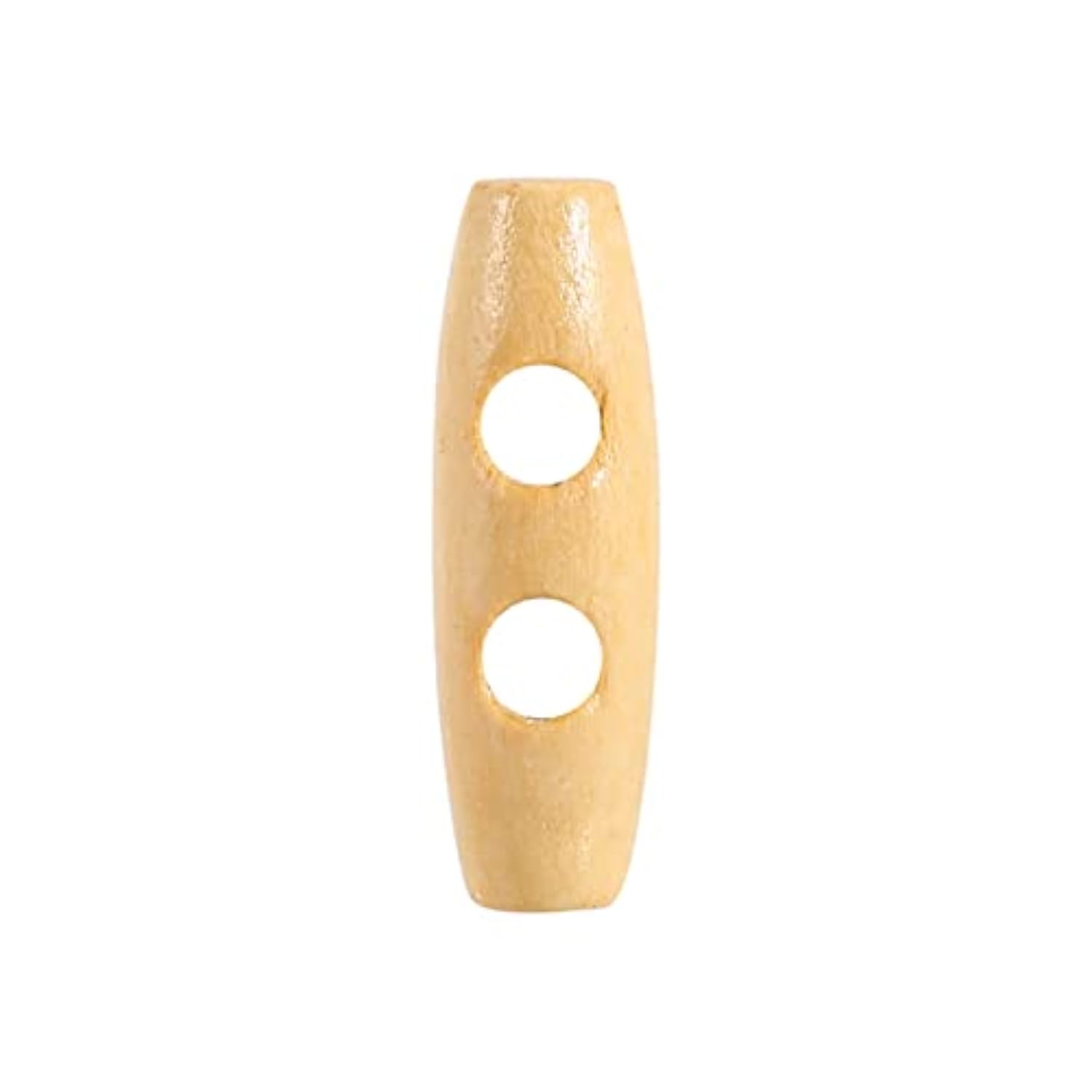 2 Holes Wooden Buttons Horn Toggle Sewing Buttons Horn Tooth Shape Kni