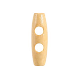 2 Holes Wooden Buttons Horn Toggle Sewing Buttons Horn Tooth Shape Kni