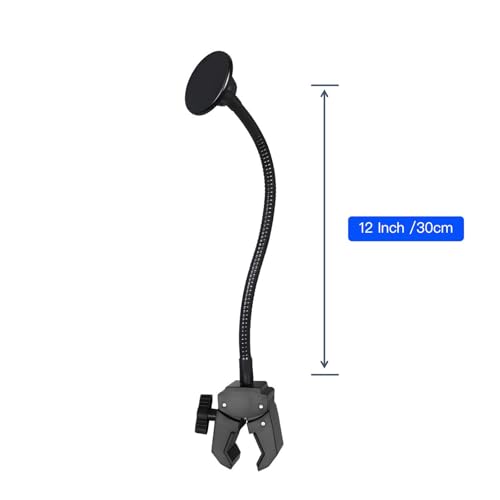 Wheelchair Magnetic Phone Holder - Adjustable Gooseneck with Angle Lock, Compatible with iPhone 16/15/14/13/12 Pro Max Series, iPad & Magnetic Phone