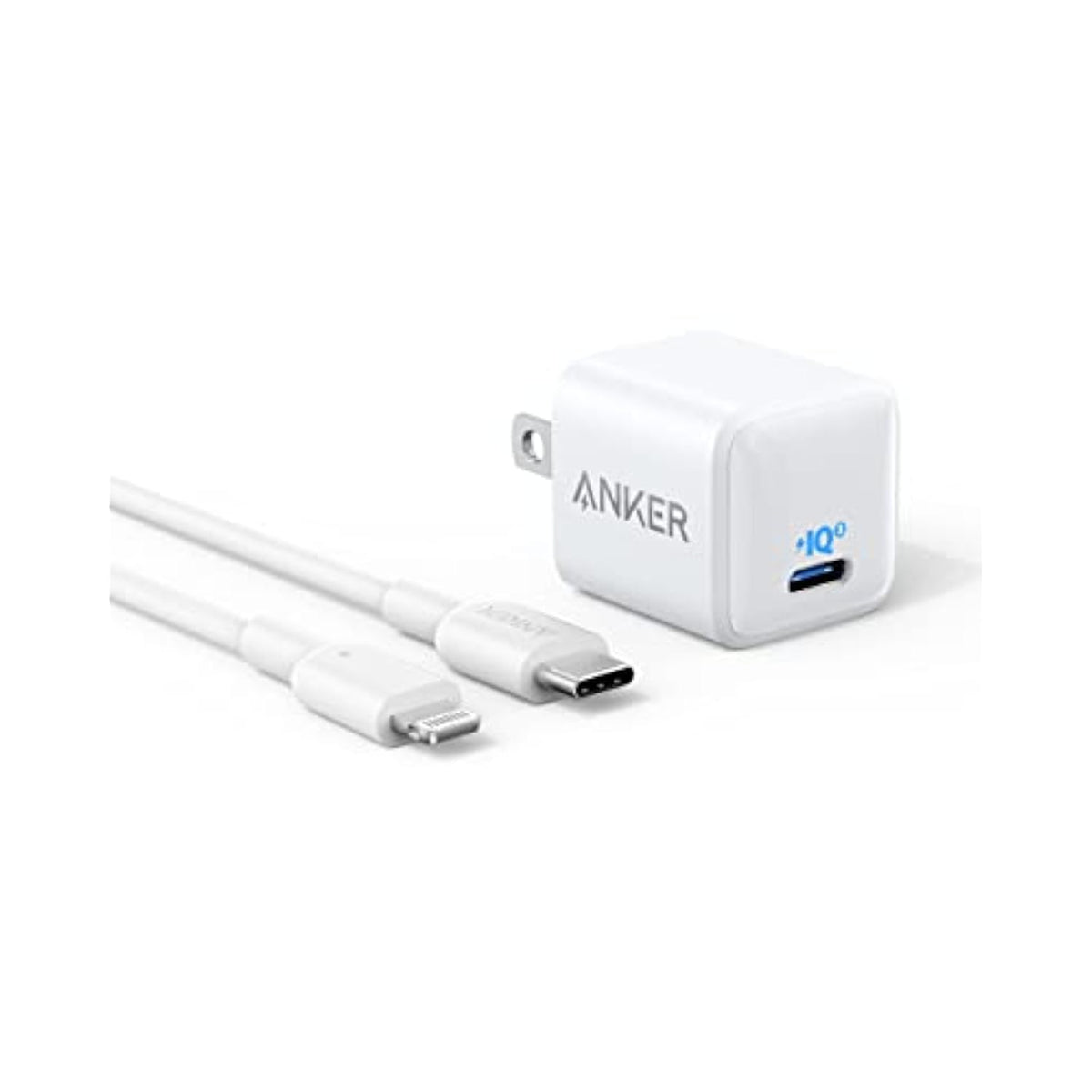 Anker USB C Charger Block 20W, 511 Charger ( Nano ), PIQ 3.0 Durable Compact Fast Charger with 6feet USB C to Lightning Cable (MFi Certified) for 14/14 Plus/14 Pro/14 Pro Max/13/iPad Pro and More