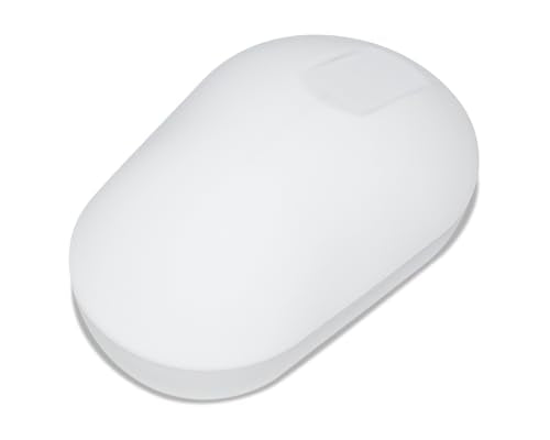 Medical Mouse Touch Scroll Wireless White For Hospital, Dentist, Cleanroom, Laboratory And Industrial. Easy To Clean Hygienic Flat And Flexible Silicone