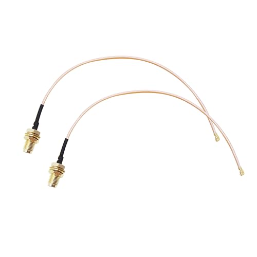 Ipex Ufl To Rp-Sma Female Bulkhead 8 Inches Rg178 Wifi Pigtail Coaxial Cable Connecting Sma Antenna To 4G 5G Router, Modem, Mifi Hotspot, Mini Pcie Wireless Card, Wifi Motherboard - 2 Pack
