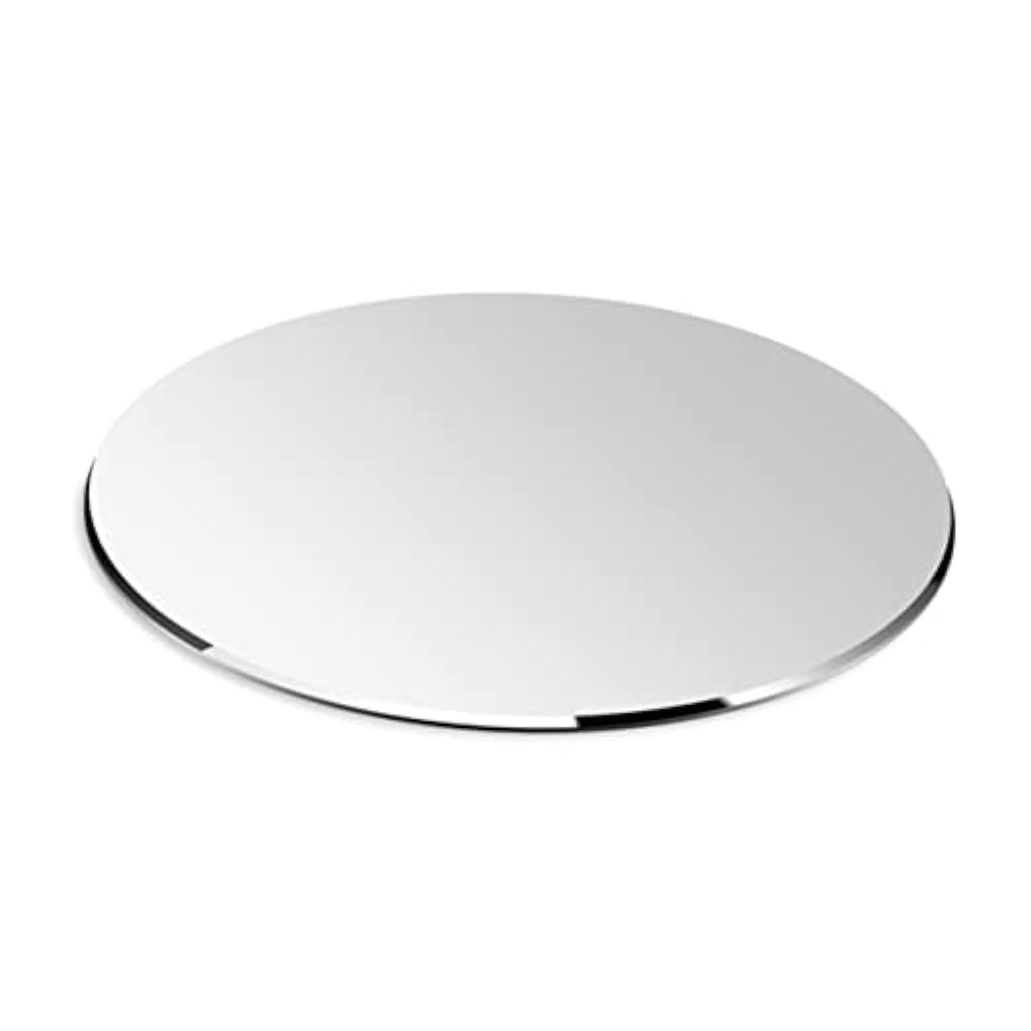 Round Aluminum Mouse Pad Dual Sided Metal Mouse Mat For Gaming Office And Home Use Silver Finish For Desktops Pcs And Laptops