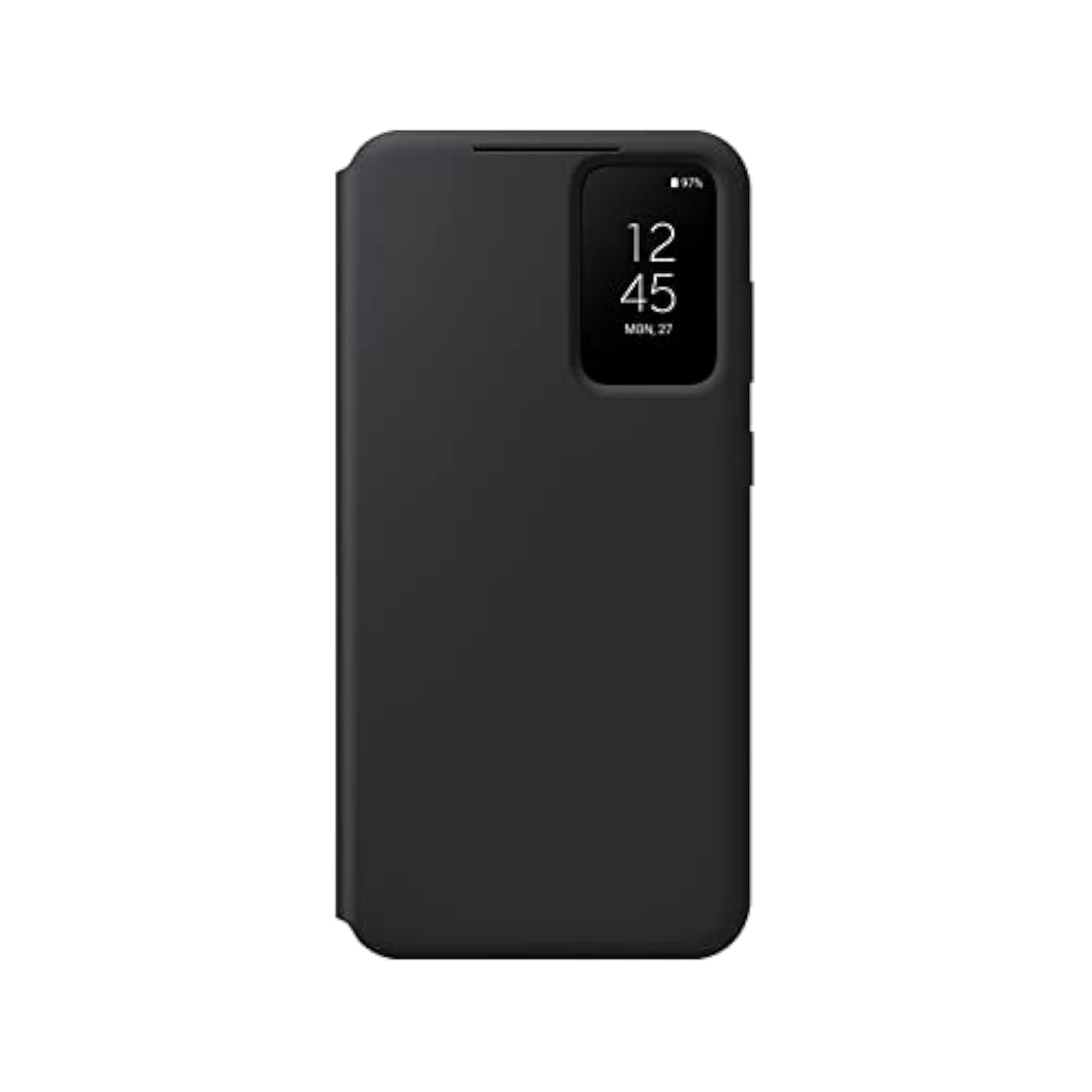 SAMSUNG Galaxy S23+ Plus S-View Wallet Phone Case, Protective Cover w/ Card Holder Slot, Finger Tap Clear Window, US Version, EF-ZS916CBEGUS, Black