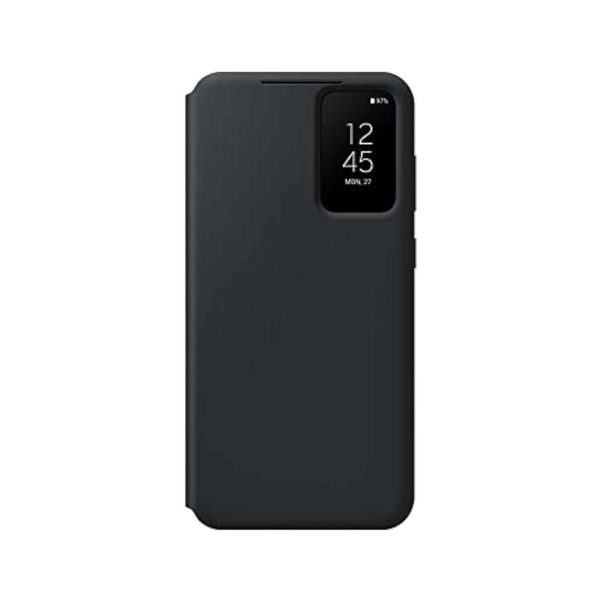 SAMSUNG Galaxy S23+ Plus S-View Wallet Phone Case, Protective Cover w/ Card Holder Slot, Finger Tap Clear Window, US Version, EF-ZS916CBEGUS, Black