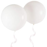 Giant 36 Inch White Balloons Thick Latex White Big Round Balloons 6 Packs