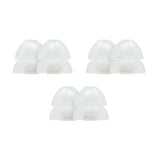 Dual Flange Silicone Eartips, Clear - 6 Pack - X-Large Fit