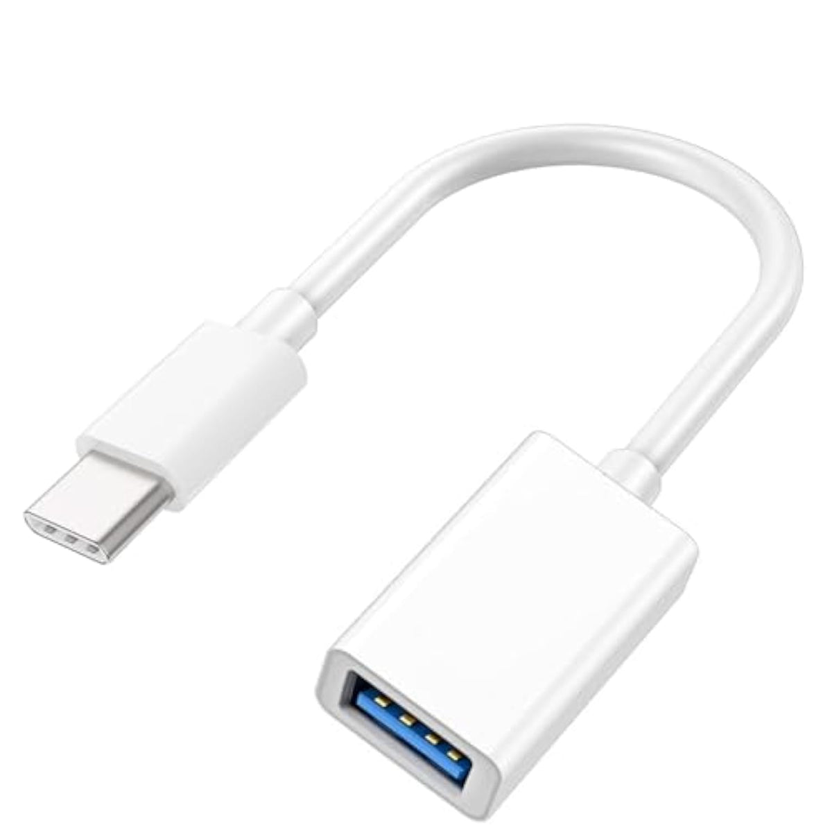 Usb-C To Usb Adapter For Iphone 15 Pro Max Macbook Pro Air 2023 Imac Ipad Mini Pro, Apple Mfi Certified Usb Otg Cable Converter Support Camera, Card Reader, Usb Flash Drive, Midi Keyboard (White)