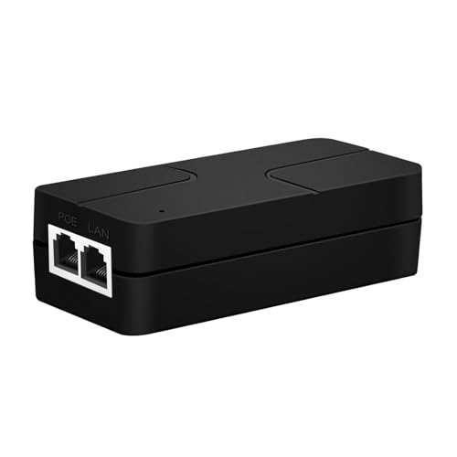 2.5G Poe+ Injector 30W Non-Poe To Poe Adapter With 2 Rj-45 Ports - 100/1000/2500Mbps, Ieee 802.3Af/At Compliant, Plug & Play, Distance Up To 100M (328 Ft.), Ideal For Ip Phones, Ip Camera