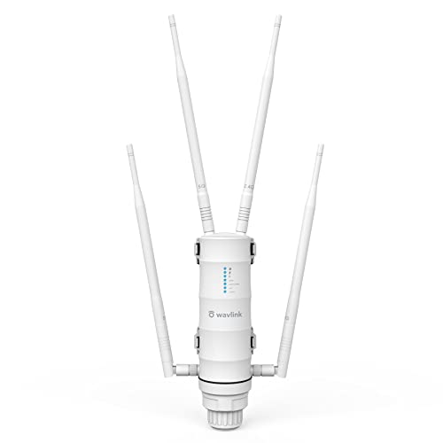 Ac1200 Outdoor Wifi Extender, Weatherproof Dual Band Outdoor Access Point With Poe, High Power Long Range Wifi Extender Signal Booster, 4X7Dbi Antennas, Ap/Router/Repeater Mode