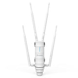 Ac1200 Outdoor Wifi Extender, Weatherproof Dual Band Outdoor Access Point With Poe, High Power Long Range Wifi Extender Signal Booster, 4X7Dbi Antennas, Ap/Router/Repeater Mode
