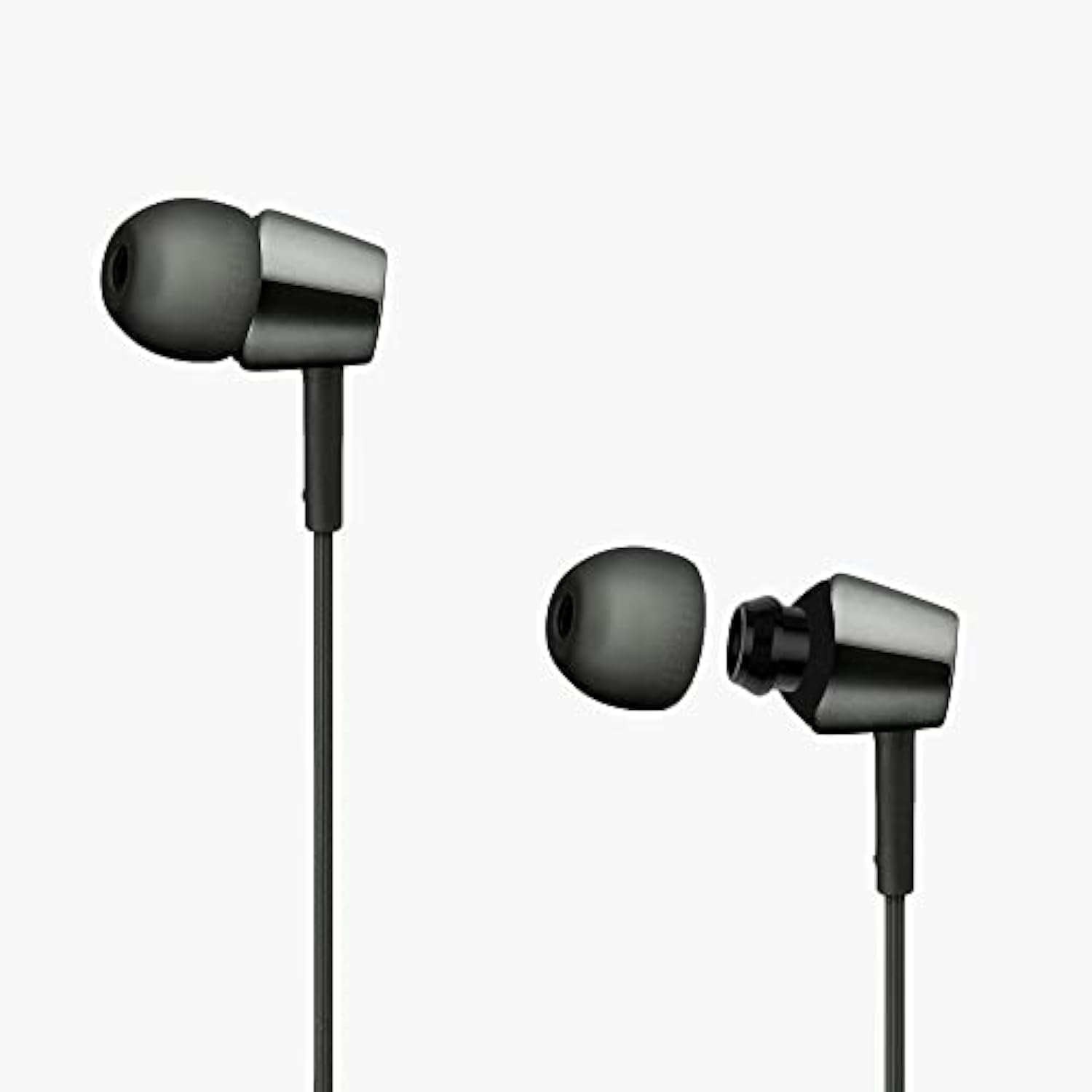 kwmobile 6X Replacement Ear Tips Compatible with Sony WI-C300 / WI-C400 / MDR-XB55AP / MDR-EX155AP - Silicone Tips for Earphones - Grey