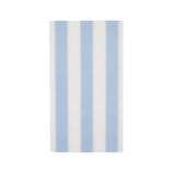 Light Blue Cabana Stripe Paper Guest Towels | Disposable, 3-Ply Napkins | Premium Party Supplies & Decor | Boy Baby Shower, Kids Themed Birthday Parties | Pack Of 20, 4.25" X 7.75"