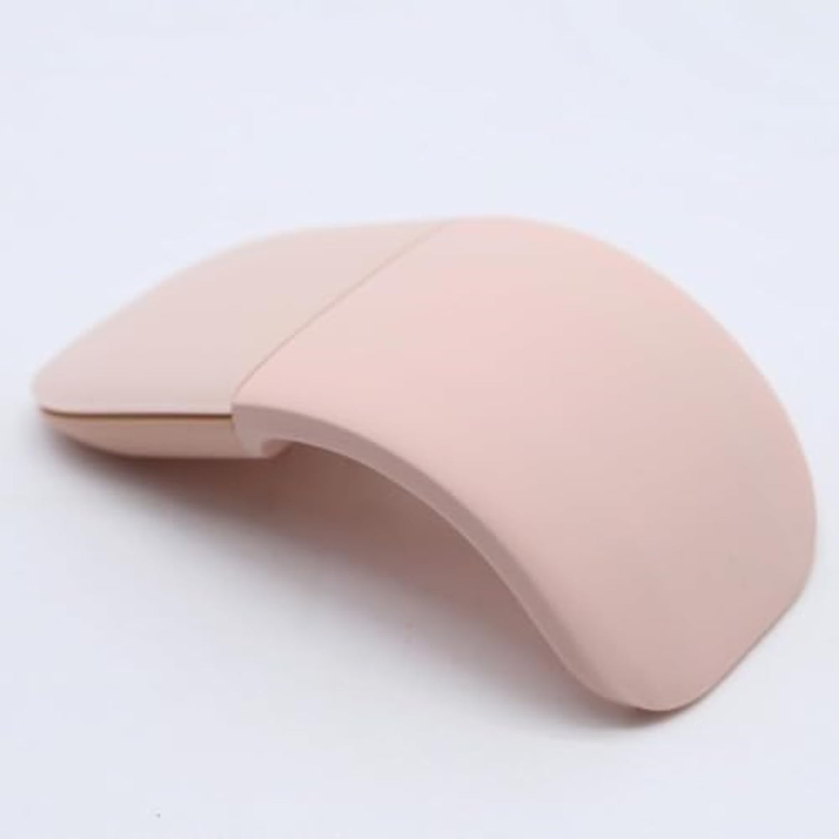 Foldable Arc Mouse Compatible With Microsoft Surface/Macbook, Portable Arc Touch Mouse, Compatible With Windows/Mac Os, Laptop Notebook Computer Accessories (Soft Pink)