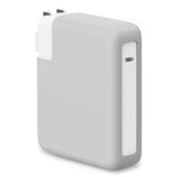 140W Soft Silicone Power Adapter Sleeve Case For 2021 2022 2023 2024 Macbook Pro 16 Inch A2485 M1 A2780 M2 A2991 M3 A3186 A3403 M4 Charger Protective Cover (140W), Gray