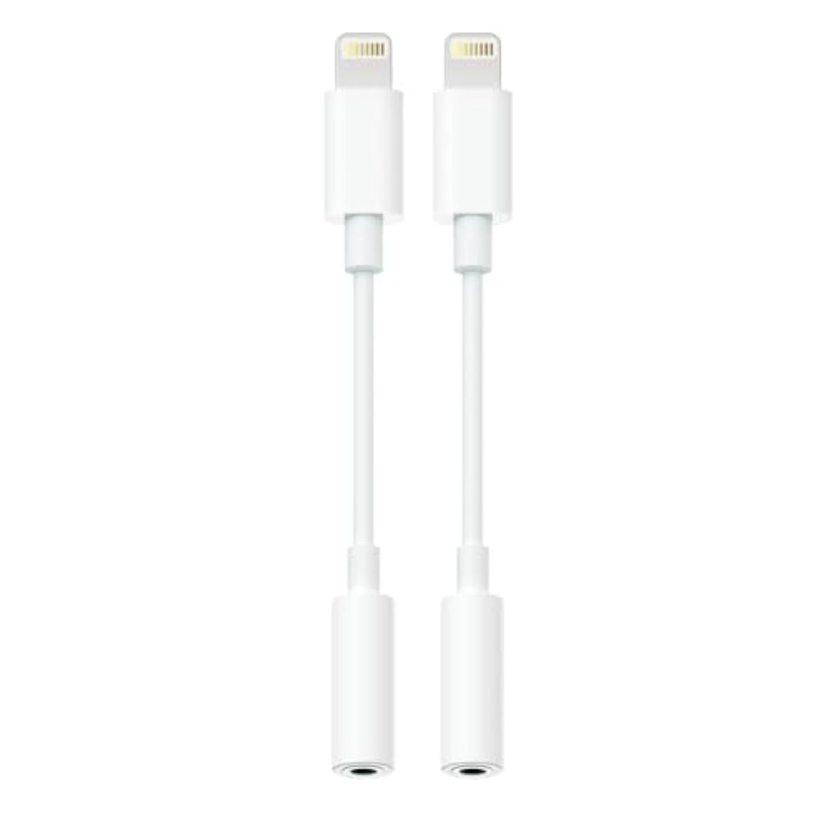 Lightning To 3.5Mm Headphone Adapter For Iphone - 2 Pack Hi-Res Iphone Aux Adapter Converter Jack Dongle Audio Aux Cord For Apple Iphone 14 13 12 11 X Xs White