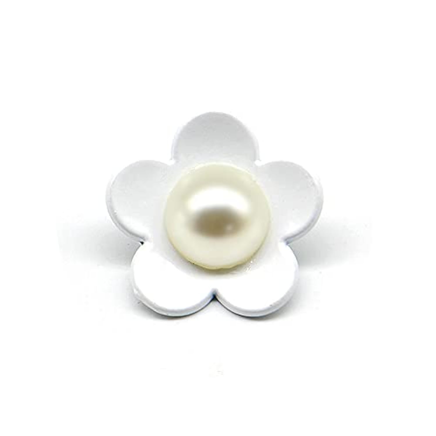 Cute White Flower Shank Sewing Buttons 20 Pcs - 25Mm, 1"
