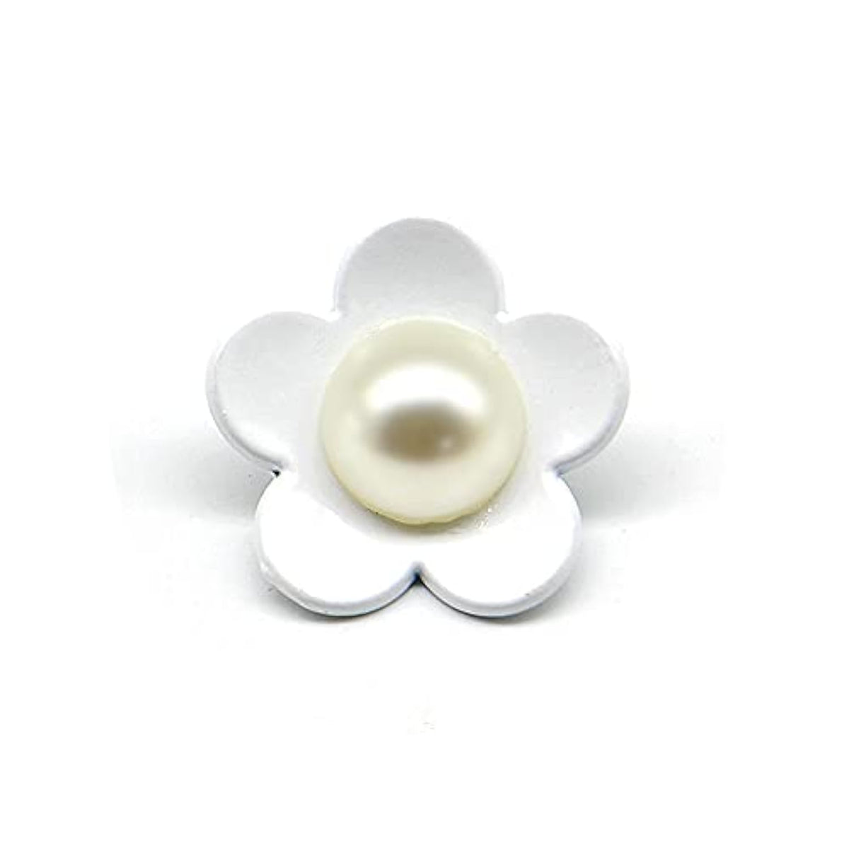 Cute White Flower Shank Sewing Buttons 20 Pcs - 25Mm, 1"