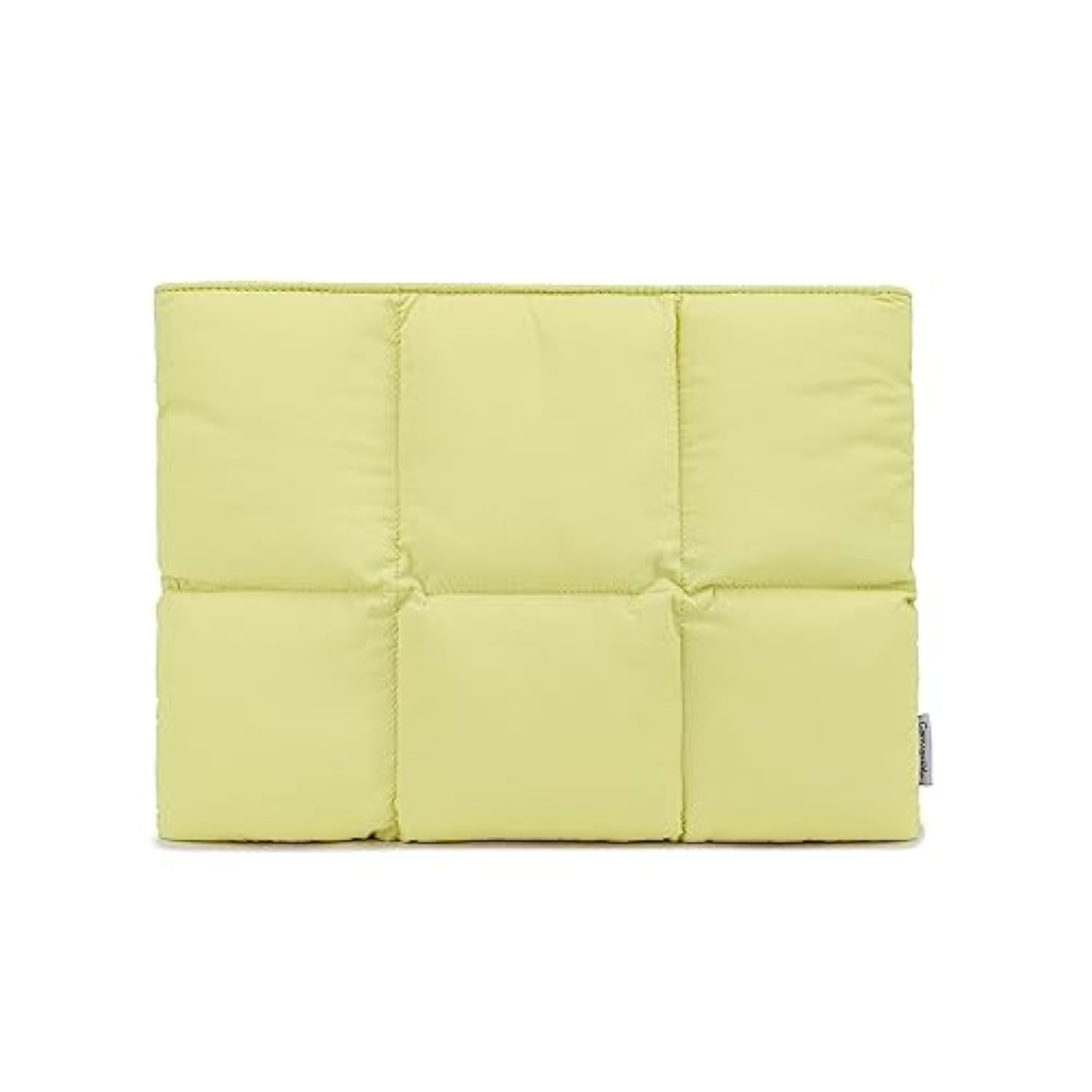 Puffy Laptop Sleeve 13 Inch 13.5 Inch, Quilted Puffer Laptop Case For Women, Pillow Case Compatible For 12.9 Inch,Macbook Pro Air 13", 13.5 Inch And 12.5 Inch-13.3 Inch Laptop (Yellow)