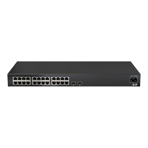 24 Port Gigabit Unmanaged Ethernet Network Switch Provide 10/100/1000Mbps For Office, Home