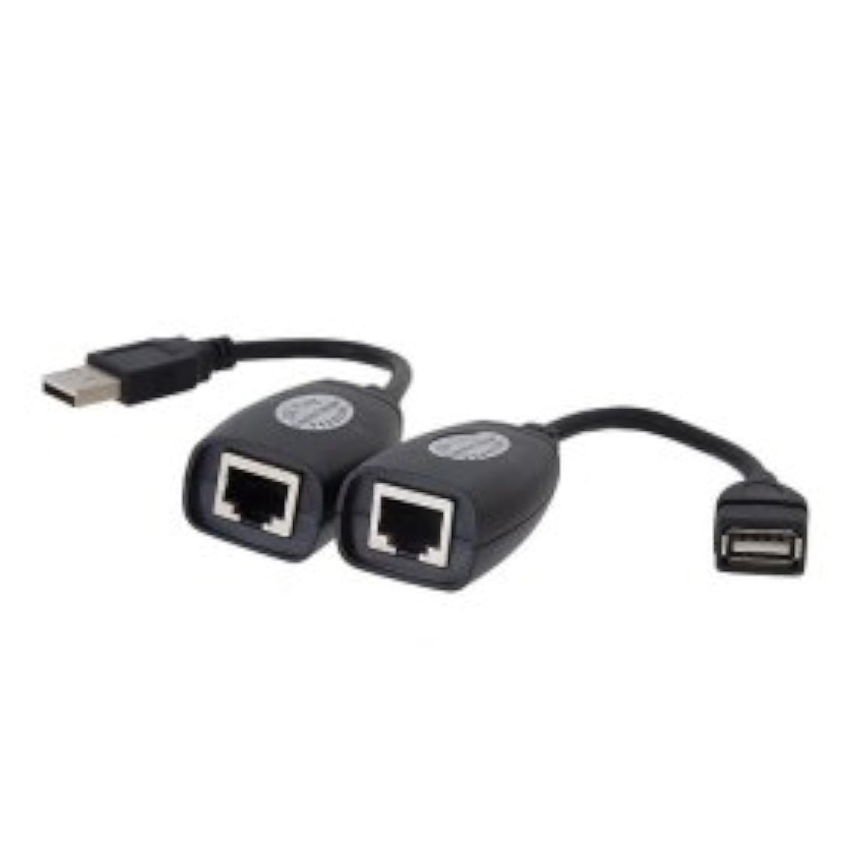 Cablecc USB Keyboard Mouse Over RJ45 CAT5E CAT6 Cable Extension Extender Cable Adapter