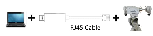 RJ45 Control Cable for Skywatcher and Orion Mount, for Heq5 pro, Azeq5, Azeq6, Eq6-R, Eq6-R Pro, EQ8-R and Orion Sirius Mount, Eqmod USB Console