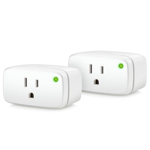 Energy (Matter) 2 Pack Smart Plug, App And Voice Control, 100% Privacy, Matter Over Thread, Works With Apple Home, Alexa, Google Home, Smartthings, Requires Thread Border Router